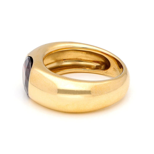 Bague 54 Bague gitane en or jaune 18 carats au grenat 58 Facettes 73358174AEDF443E82EE303873FD187A