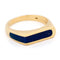 Bague 54 Bague vintage en or jaune 14 carats au lapis-lazuli 58 Facettes 26674A7C821A48A39C4001D845B31209