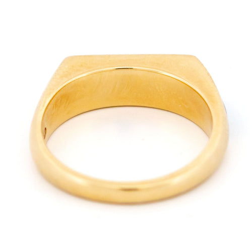 Bague 54 Bague vintage en or jaune 14 carats au lapis-lazuli 58 Facettes 26674A7C821A48A39C4001D845B31209