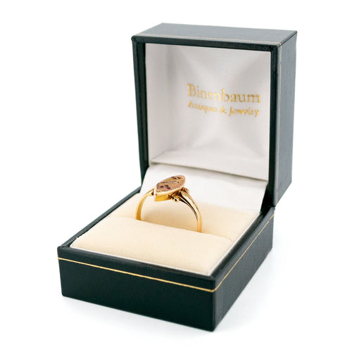 Bague 53.5 Bague en or rose 14 carats avec diamants taille rose et rubis 58 Facettes B9D37C84798340FBB9DBDD002FE60E35