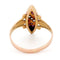 Bague 53.5 Bague en or rose 14 carats avec diamants taille rose et rubis 58 Facettes B9D37C84798340FBB9DBDD002FE60E35