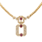 Collier Collier Maille anglaise Or jaune Rubis, Diamant 58 Facettes 1692650CN