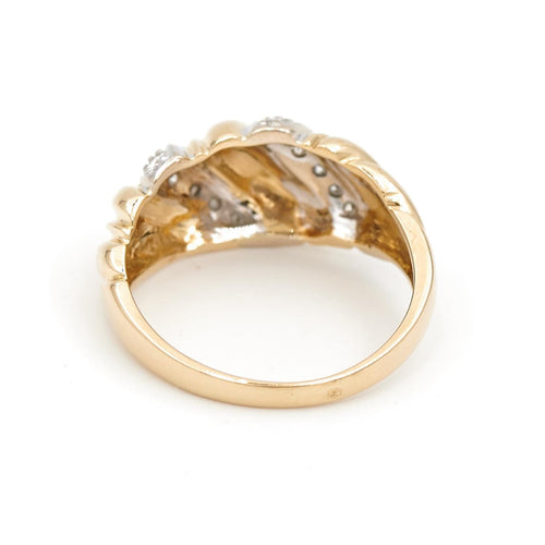 Bague 54 Bague Or jaune, Or blanc Diamant 58 Facettes 1692969CN