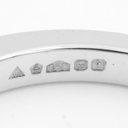 Bague 50.5 Alliance demi-tour en platine 950 sertie de diamants 58 Facettes 1692971CN