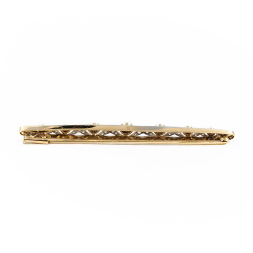 Broche Broche Art déco en or jaune et or blanc avec diamants 58 Facettes 1696189CN