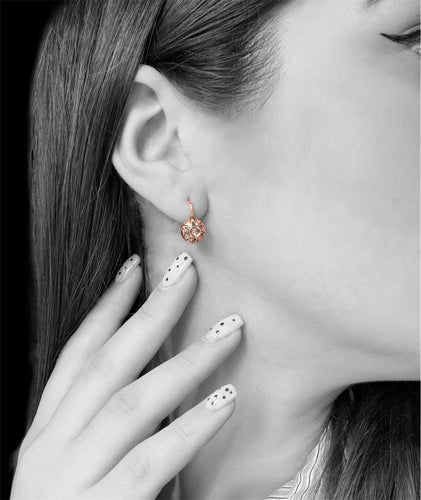 Boucles d'oreilles Boucles d’oreilles puces - Premier Novecento en or jaune 750 et diamants 58 Facettes