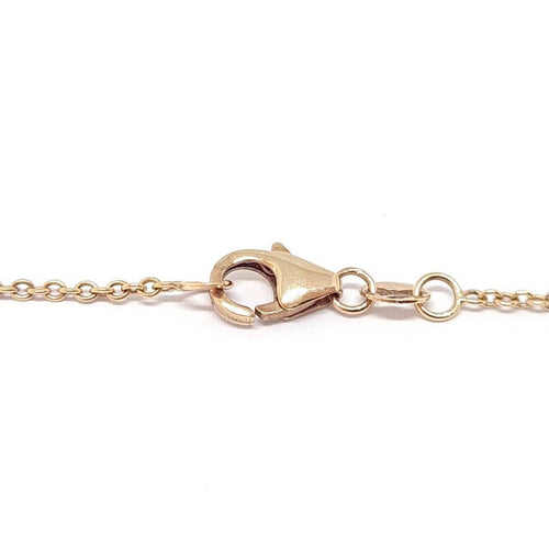 Collier Collier dentelle diamants or rose 58 Facettes