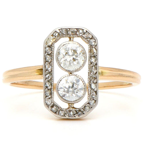 Bague 57.5 Bague Art déco en or 14 carats et diamants 58 Facettes 12AC29C6C5064A1EB8A3F674DF69D026