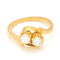 Bague 51 Bague Toi et Moi en or jaune 18 carats et diamants 58 Facettes 010788AB20E842AFA508003DE20DC709