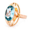 Bague 60 Bague en or jaune 14 carats avec aigue-marine 58 Facettes B4E77FDDF47141108E456464A9E87177