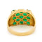 Bague 59.5 Bague Harem en or jaune 18 carats avec diamants et émeraudes 58 Facettes C3A0873746D6496299E553C4B70E4B58