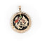 Pendentif Pendentif chinois en or jaune 18 carats avec rubis, opales et cornaline 58 Facettes 1718068CN