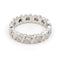 Bague 50 Alliance - Bague en or blanc 18 carats et diamants 58 Facettes 1718077CN