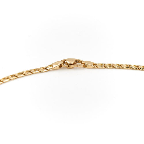 Collier Collier maille forçat facettée en or jaune 18 carats 58 Facettes 1719201CN