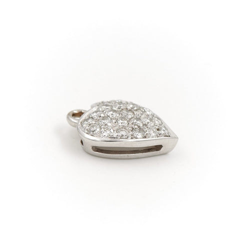 Pendentif Pendentif Coeur Or blanc Diamant 58 Facettes 1720114CN