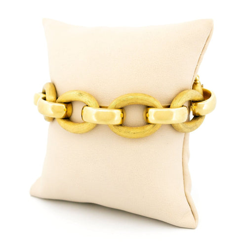 Bracelet Bracelet à maillons fantaisie en or jaune 14 carats 58 Facettes 10532CEC29B14A30A685219427BB8899
