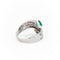 Bague 47 Bague Toi & Moi Or blanc Emeraude, Diamant 58 Facettes 1731222CN