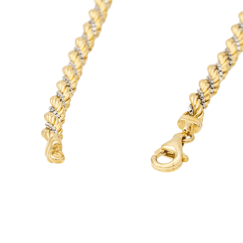 Collier Collier Or jaune, Or blanc 58 Facettes 1732343CN