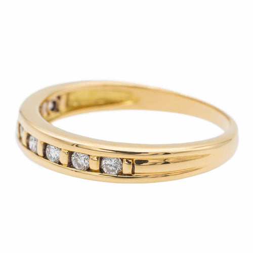 Bague 51 Bague Demi alliance Or jaune Diamant 58 Facettes 1733143CN