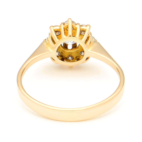 Bague 52 Bague cluster en or jaune et or blanc 18 carats avec diamants 58 Facettes F3226C58F1E34112A4C6798AAD4CE78C