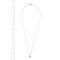 Collier Collier point de lumière - Maille rolo en or blanc 18 kt avec diamants 58 Facettes 174