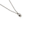 Collier Collier point de lumière - Maille rolo en or blanc 18 kt avec diamants 58 Facettes 174