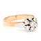 Bague 55.75 Bague rosette vintage en or blanc et or rose avec diamants 58 Facettes B68EDC7C03D648C4BF10868F680982A9