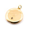 Pendentif Médaillon rond en or jaune 14 carats avec perle 58 Facettes 22C182E7D1AE4C7D9B2294EE59B3B514