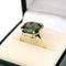 Bague 54 W. Been - Bague solitaire en or jaune 14 carats et spinelle synthétique 58 Facettes 4900B12D3FA24E9B81B19370D159EC87