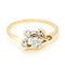 Bague 61.5 Bague florale en or jaune 14 carats et diamants 58 Facettes 393FC826DE894B47A1FEEC9C2762493A