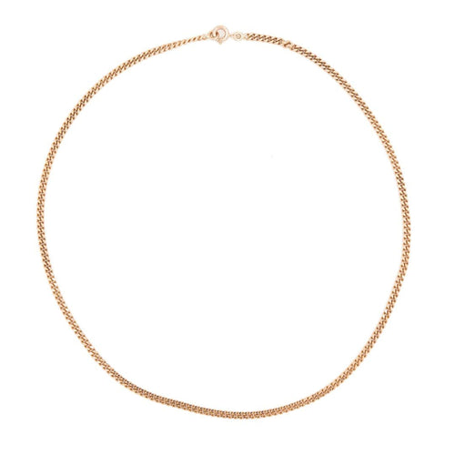 Collier Collier maille gourmette en or jaune 18 carats 58 Facettes 1751324CN