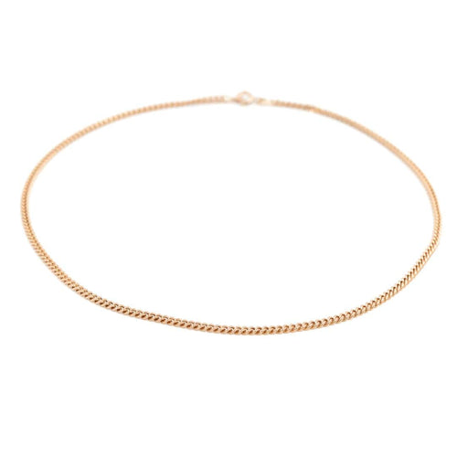 Collier Collier maille gourmette en or jaune 18 carats 58 Facettes 1751324CN