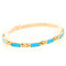 Bracelet Bracelet à maillons en or jaune 18 carats et turquoise 58 Facettes 3E7F7546B63B42FEA8BCDC7309691E4B