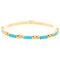 Bracelet Bracelet à maillons en or jaune 18 carats et turquoise 58 Facettes 3E7F7546B63B42FEA8BCDC7309691E4B