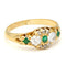 Bague 52 Bague cluster en or jaune 18k avec diamants et émeraudes 58 Facettes 652F5FDA81F24067BAB4FC72C56CA28E