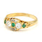 Bague 52 Bague cluster en or jaune 18k avec diamants et émeraudes 58 Facettes 652F5FDA81F24067BAB4FC72C56CA28E