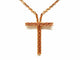 Collier Collier - Chaîne maille forçat et pendentif croix en or jaune 18 carats 58 Facettes 1752297CN