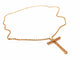 Collier Collier - Chaîne maille forçat et pendentif croix en or jaune 18 carats 58 Facettes 1752297CN