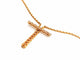 Collier Collier - Chaîne maille forçat et pendentif croix en or jaune 18 carats 58 Facettes 1752297CN