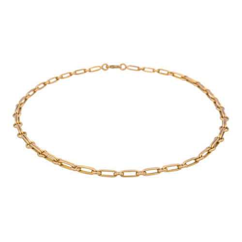 Collier Collier en or jaune 18 carats à maillons alternés 58 Facettes 1752352CN