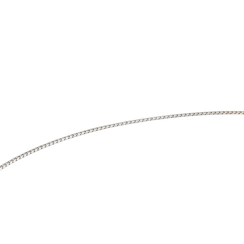 Collier Collier croix en or blanc 18 carats et diamants 58 Facettes 1752355CN