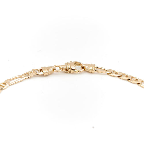 Collier Collier maille alternée en or jaune 18 carats 58 Facettes 1752495CN
