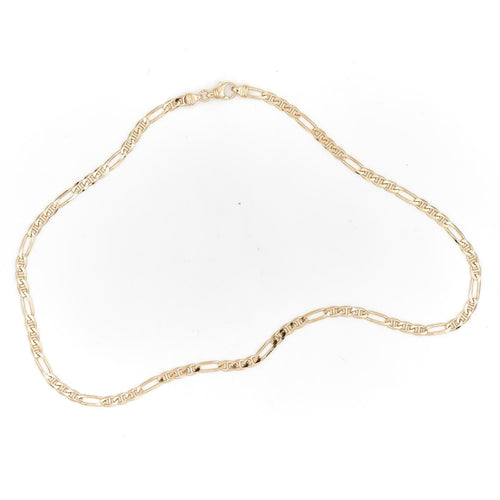 Collier Collier maille alternée en or jaune 18 carats 58 Facettes 1752495CN