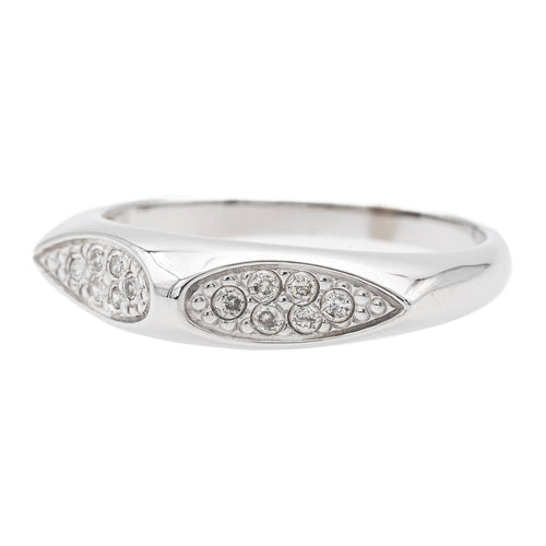Bague 54 Bague en or blanc 18 carats sertie de diamants 58 Facettes 1752503CN