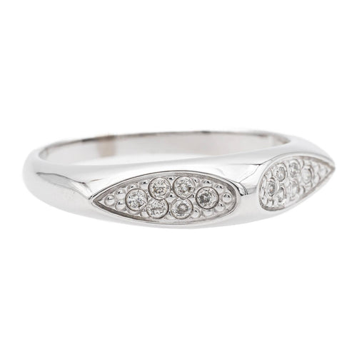 Bague 54 Bague en or blanc 18 carats sertie de diamants 58 Facettes 1752503CN