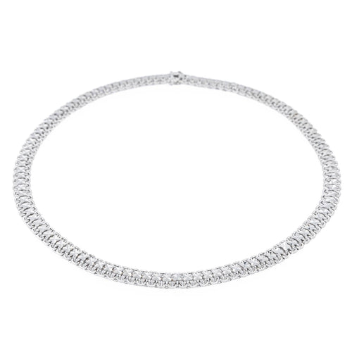 Collier Collier Or blanc 58 Facettes 1763144CN