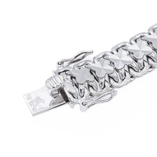 Collier Collier en or blanc 18 carats, maille souple 58 Facettes 1763144CN