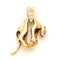 Pendentif Pendentif panthère articulé en or jaune 14 carats et diamants 58 Facettes 55C62510EC194957BCD6378BF4AFA45A