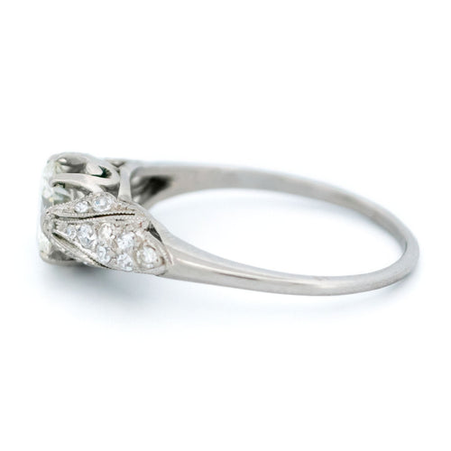 Bague 57 Art déco - Bague solitaire en platine et diamants 58 Facettes 1B60153AA3164ED1922EA025B5115CC8
