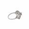 Bague 50 Bague motif floral en or blanc 18k et diamants 58 Facettes BO/220116 NSS